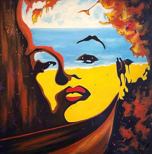 Salvatore Petrucino, Surreal Marilyn, Painting, 2022