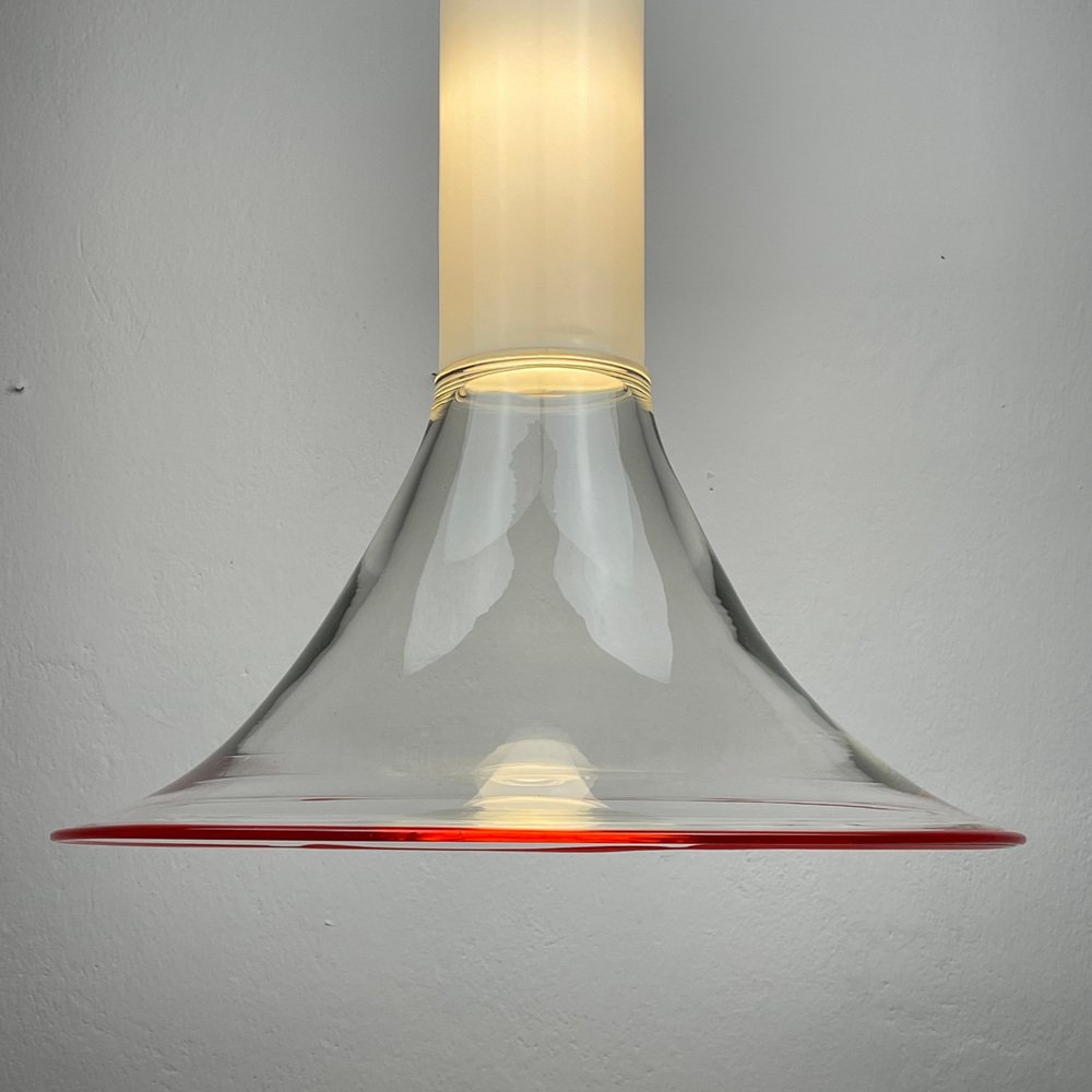 Samanta Pendant Lamp in Murano Glass attributed to Roberto Pamio for Leucos, Italy, 1970s