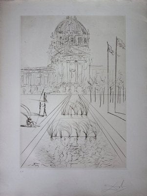 San Francisco: City Hall Engraving by Salvador Dali-KHH-541954