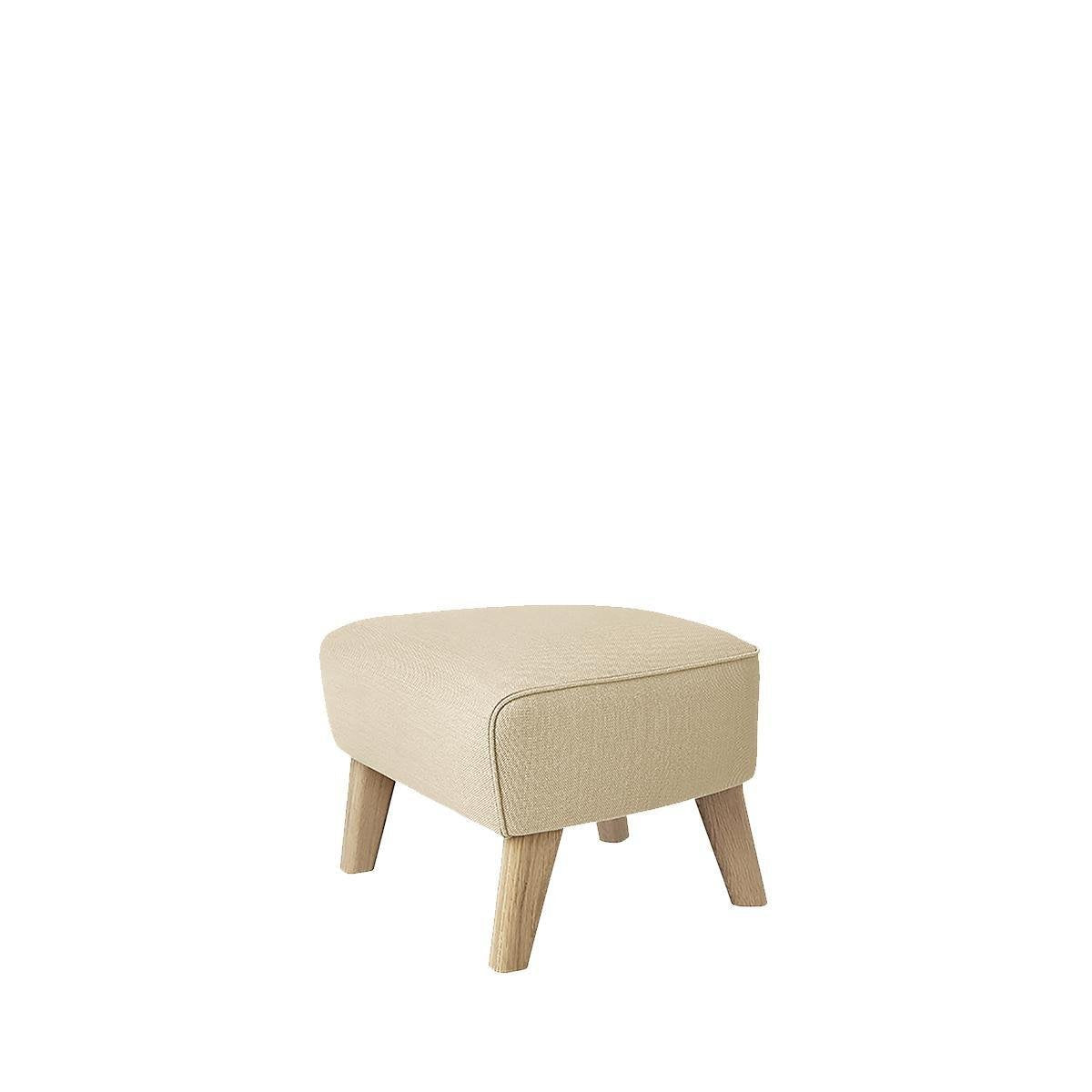 Sand and Natural Oak Sahco Zero Footstool by Lassen