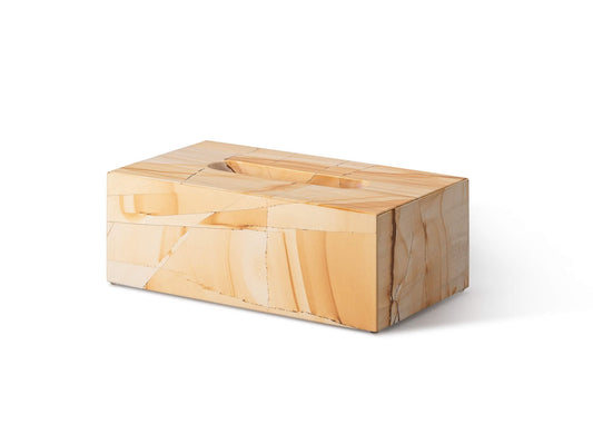 Sand Marble Rectangular Tissue Box by Royal Bee Design