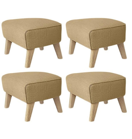 Sand Natural Oak Raf Simons Vidar 3 My Own Chair Footstools by Lassen, Set of 4