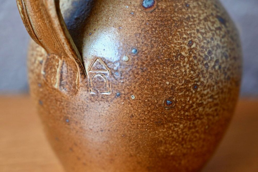 Sandstone Pitcher by Charles Gaudry, 1960s-AIU-1785295