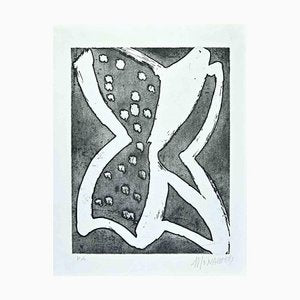 Sante Monachesi, The Butterfly, Original Etching, 1970s-ZCI-1758957