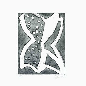 Sante Monachesi, The Butterfly, Original Etching, 1970s-ZCI-1304515