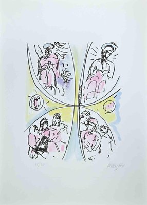 Sante Monachesi, The Sacred Heaval, Original Lithograph, 1977-ZCI-1260132