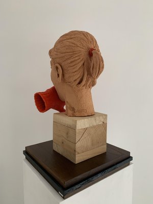 Santo Allego, L'urlo (Femminicidio), Partially Painted Terracotta, 2014-QMZ-1780519