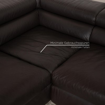 Santos Leather Corner Sofa in Brown from Ewald Schillig-RQW-2036335