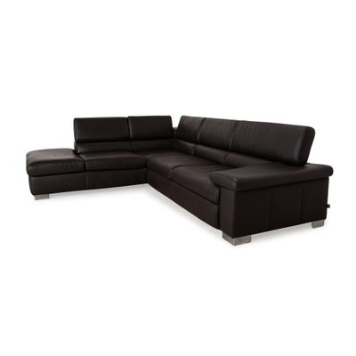 Santos Leather Corner Sofa in Brown from Ewald Schillig-RQW-2036335