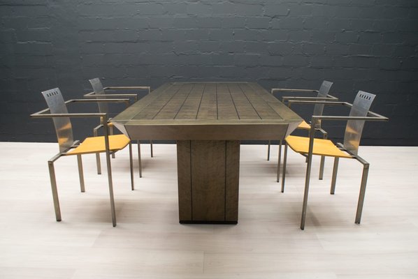 Saporiti Dining Table in Birds-Eye Maple by Giovanni Offredi-KQB-1776680