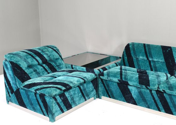 Saporiti P10 Proposals Modular Sofa by Giovanni Offredi, 1970s, Set of 4-TE-1750668