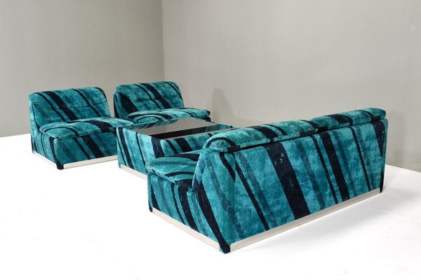 Saporiti P10 Proposals Modular Sofa by Giovanni Offredi, 1970s, Set of 4-TE-1750668