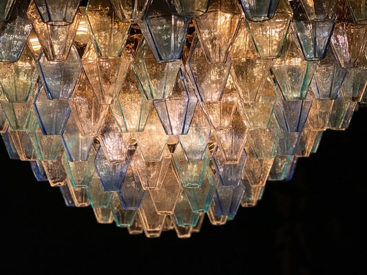 Sapphire Color Poliedri Murano Glass Ceiling Light or Chandelier-MBH-1139846