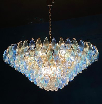 Sapphire Colored Murano Glass Poliedri Chandelier-MBH-1175969