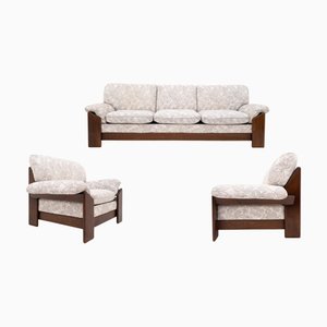 Sapporo 3-Seater Sofa and Armchairs by Mario Marenco for Mobilgirgi, Italy, 1970s, Set of 3-UPW-1741560