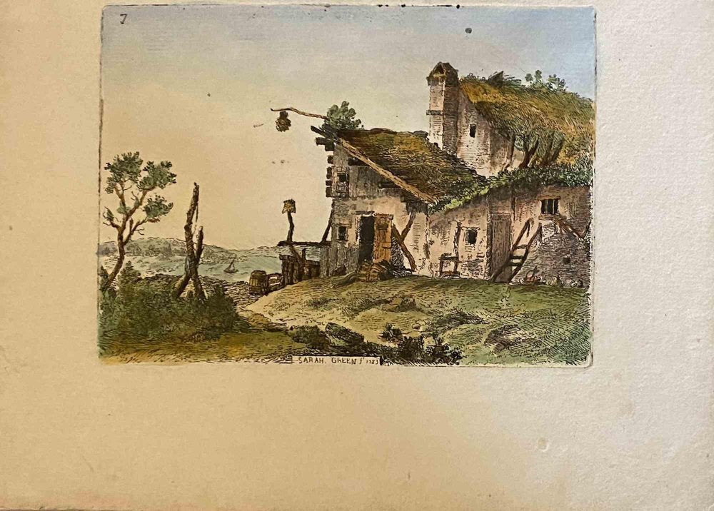 Sara Green, The Seascape with Chalet, Etching, 1783