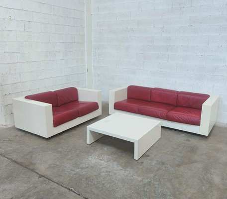 Sarantoga Living Room Set attributed to Massimo & Lella Vignelli for Poltronova, 1960s, Set of 3-RNN-1427476