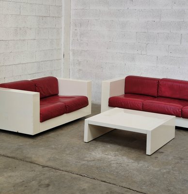 Sarantoga Living Room Set attributed to Massimo & Lella Vignelli for Poltronova, 1960s, Set of 3-RNN-1427476