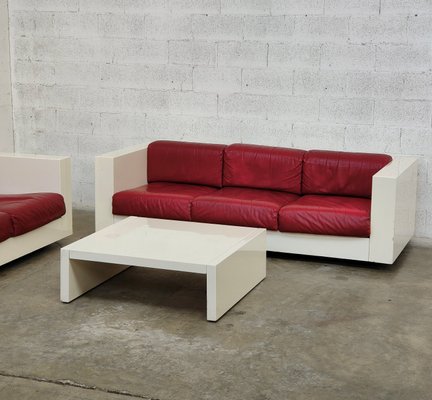 Sarantoga Living Room Set attributed to Massimo & Lella Vignelli for Poltronova, 1960s, Set of 3-RNN-1427476