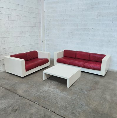 Sarantoga Living Room Set attributed to Massimo & Lella Vignelli for Poltronova, 1960s, Set of 3-RNN-1427476