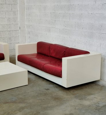 Sarantoga Living Room Set attributed to Massimo & Lella Vignelli for Poltronova, 1960s, Set of 3-RNN-1427476