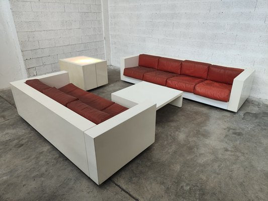 Sarantoga Living Room Set by Lella and Massimo Vignelli for Poltronova, 1960s, Set of 4-RNN-1444694