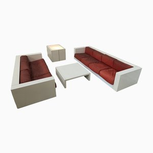 Sarantoga Living Room Set by Lella and Massimo Vignelli for Poltronova, 1960s, Set of 4-RNN-1444694