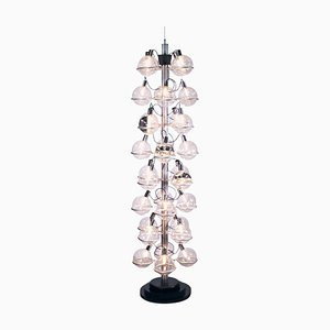 Sarfatti 102“ Foyer Lighting Object 32 Globes Chandelier, 1960s, Italy-DEK-932592