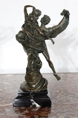 Sartorisio, Couple de danseurs enlacés, 1900, Bronze Sculpture-RVK-1137301