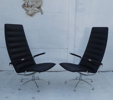 SAS Copenhagen Airport Lounge Chairs by Jens Ammunsen for Fritz Hansen, 1981, Set of 2-AWL-769033