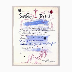 Satan Dieu du 6 Juin 1957 - Original Watercolor on Cardboard - 1957 1957-ZCI-761930