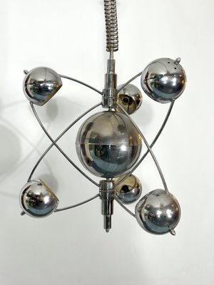 Satellite Chrome Chandelier by Goffredo Reggiani, 1960s-OT-1179378