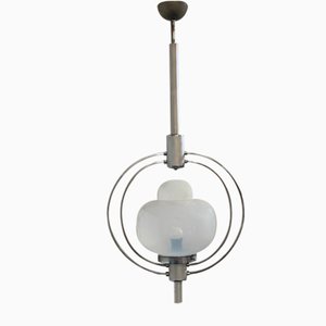 Satin Central Body Steel Chandeliers in Murano Glass, Set of 2-IJR-1080168