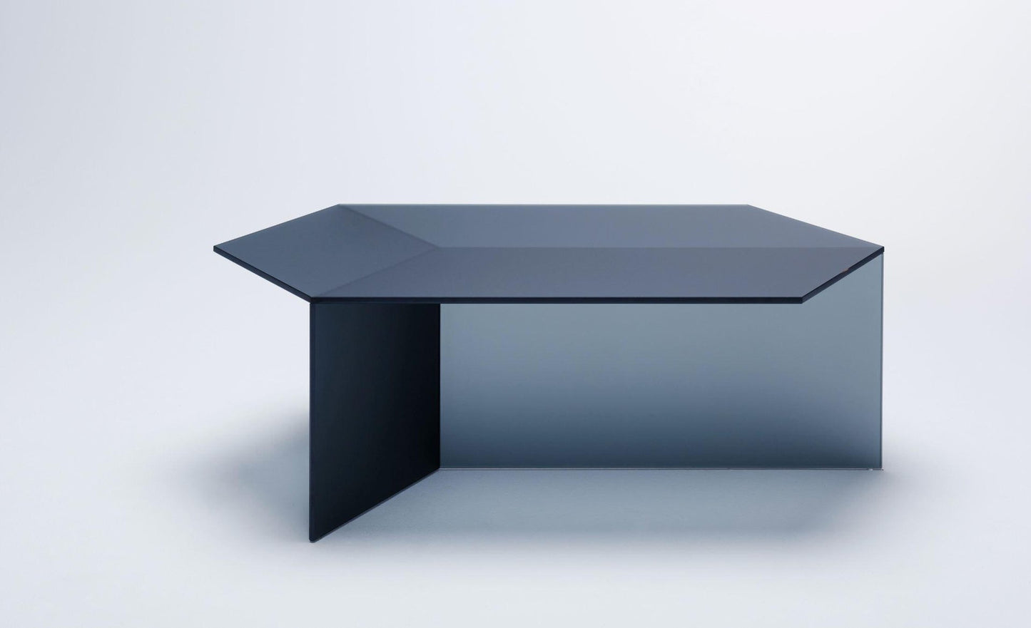 Satin Glass ''Isom Oblong'' Coffee Table, Sebastian Scherer