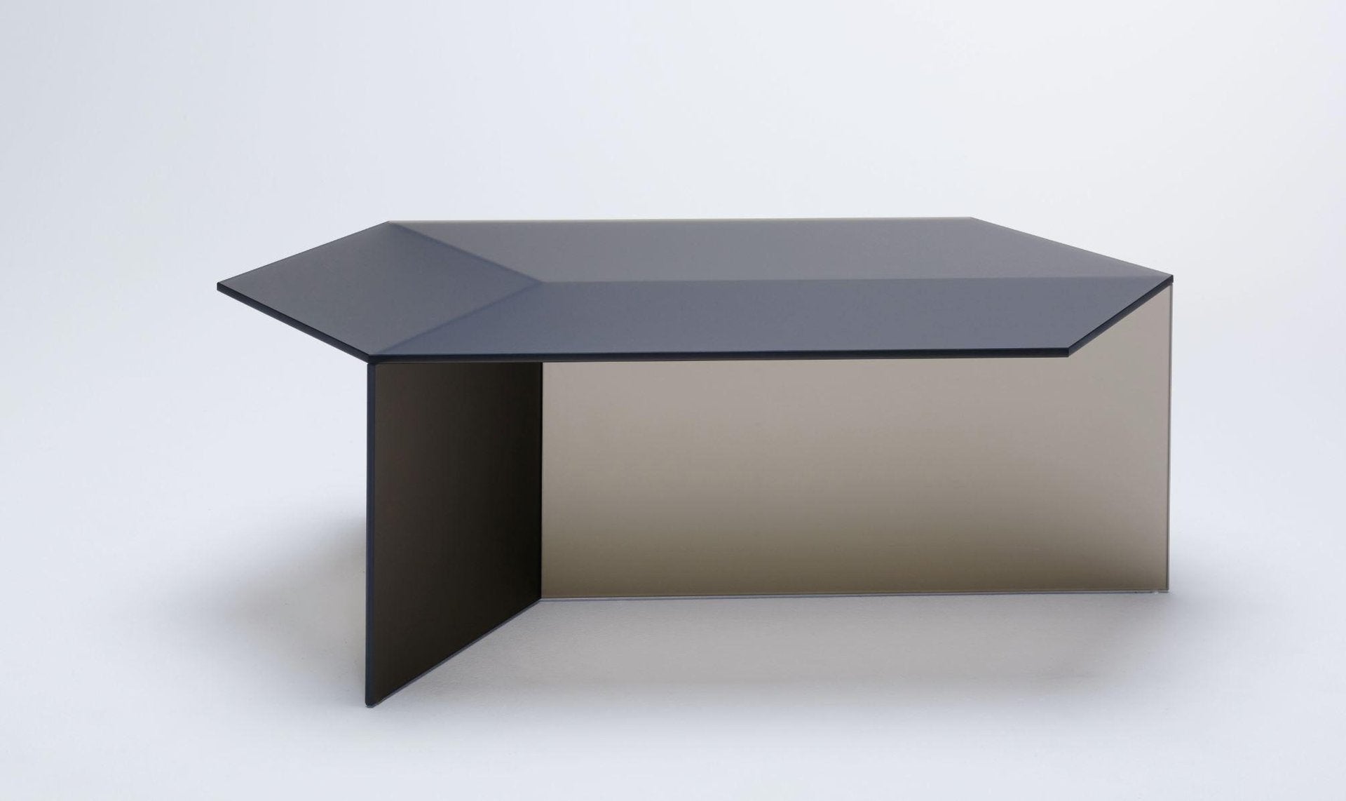 Satin Glass ''Isom Oblong'' Coffee Table, Sebastian Scherer