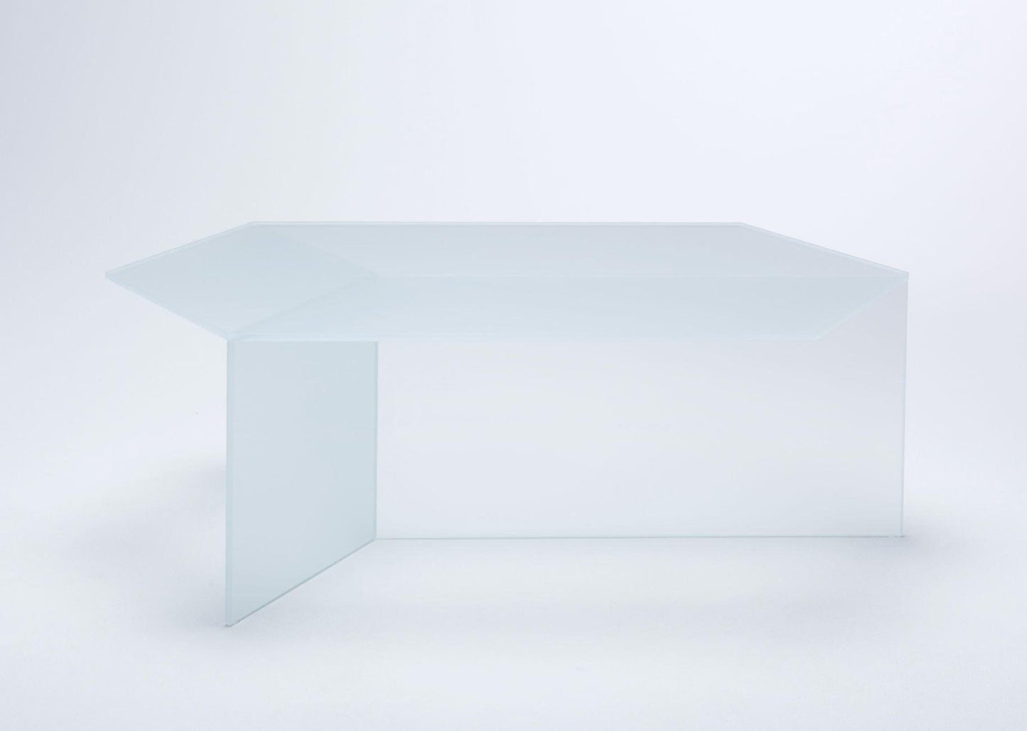 Satin Glass ''Isom Oblong'' Coffee Table, Sebastian Scherer