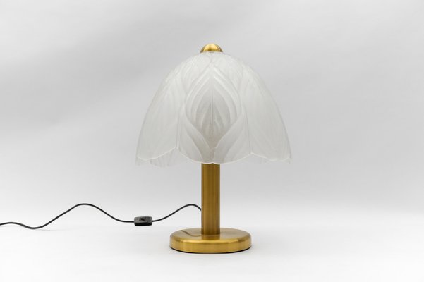 Satin Glass Table Lamp from Peill & Putzler, 1960s-KQB-1802401