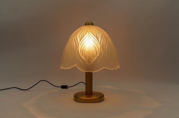 Satin Glass Table Lamp from Peill & Putzler, 1960s-KQB-1802401