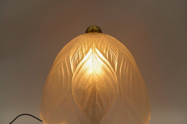 Satin Glass Table Lamp from Peill & Putzler, 1960s-KQB-1802401