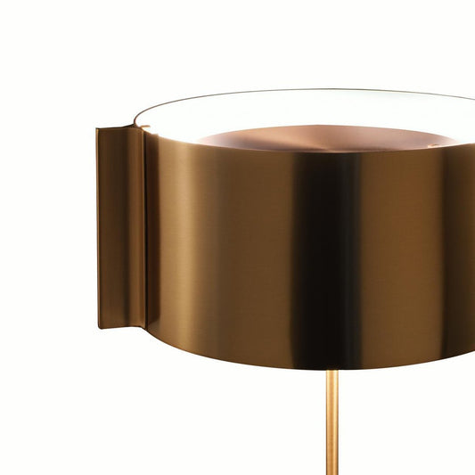 Satin Gold Edition Nendo Floor Lamp Switch from Oluce