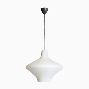 Saturn Opal Glass Pendant Lamp, 1960s-KL-884093