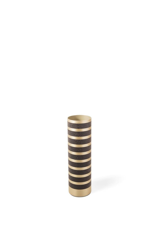 Saturno Tall Flower Pot in Chromed Brass from Pinetti