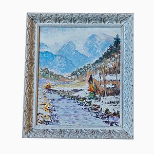 Saumoy, Landscape Composition, Oil on Canvas, Framed-PTH-1347877