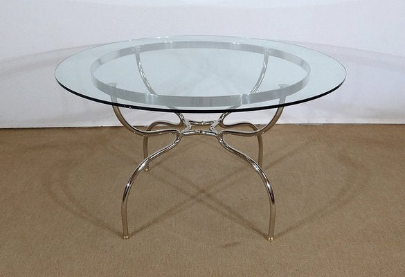 Savonarole Model Table and 4 Chairs Set from Maison Jansen, 1960s, Set of 5-RVK-1311074