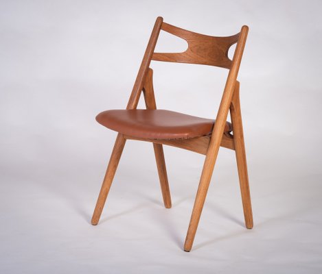 Sawbuck Dining Chair in Teak by Hans J. Wegner-ZGQ-1734443