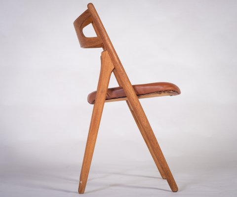 Sawbuck Dining Chair in Teak by Hans J. Wegner-ZGQ-1734443