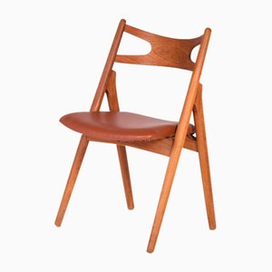 Sawbuck Dining Chair in Teak by Hans J. Wegner-ZGQ-1734443