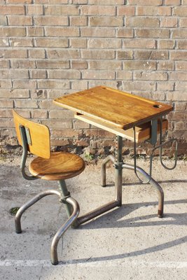 Scalable Office Desk by Jacques Hitier for Mobilor, 1950s-XIJ-787297