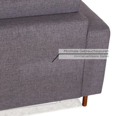 Scandinavia Remix Fabric Three Seater Grey Sofabed from Bolia-RQW-2036316