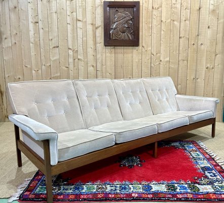 Scandinavian 4-Seater Sofa in Teak, 1970s-QYF-2023656